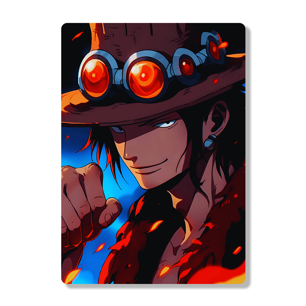 Portgas D Ace - Onepiece - Metal Poster - Losstail.