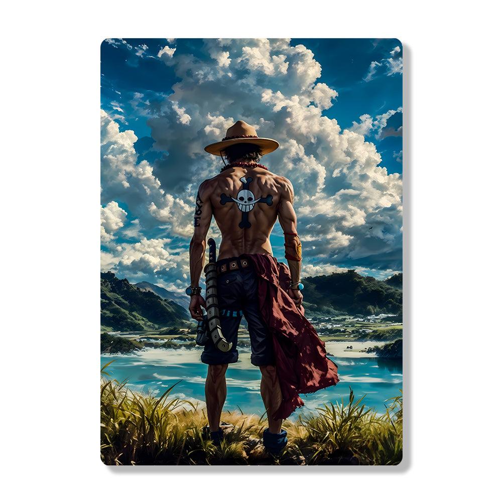 Portgas D Ace - Onepiece - Metal Poster - Losstail.