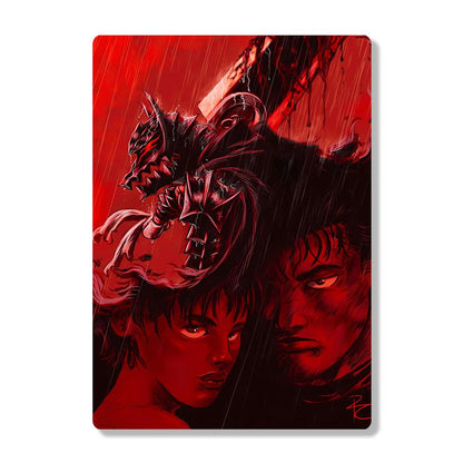 Guts & Casca - Berserk - Metal Poster - Losstail