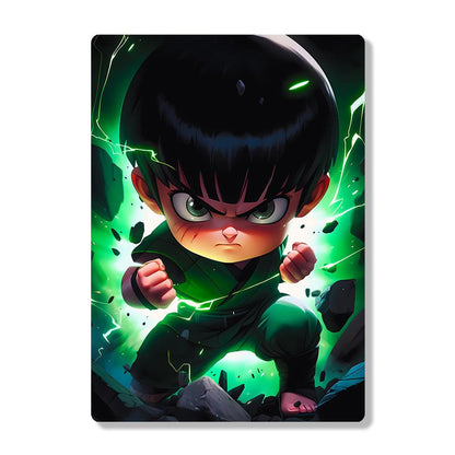 Kid Rock Lee - Naruto - Metal Poster - Losstail.