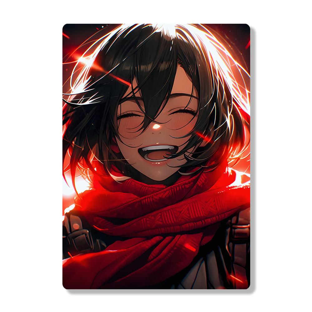 Mikasa Ackerman - Attack On Titan - Metal Poster - Losstail