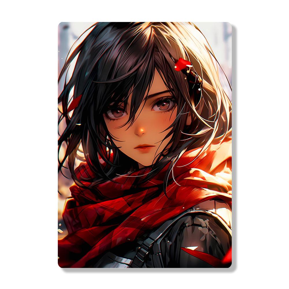 Mikasa Ackerman - Attack On Titan - Metal Poster - Losstail