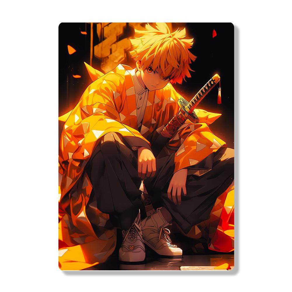 Zenitsu Agatsuma - Demon Slayer - Metal Poster - Losstail - LOSSTAIL