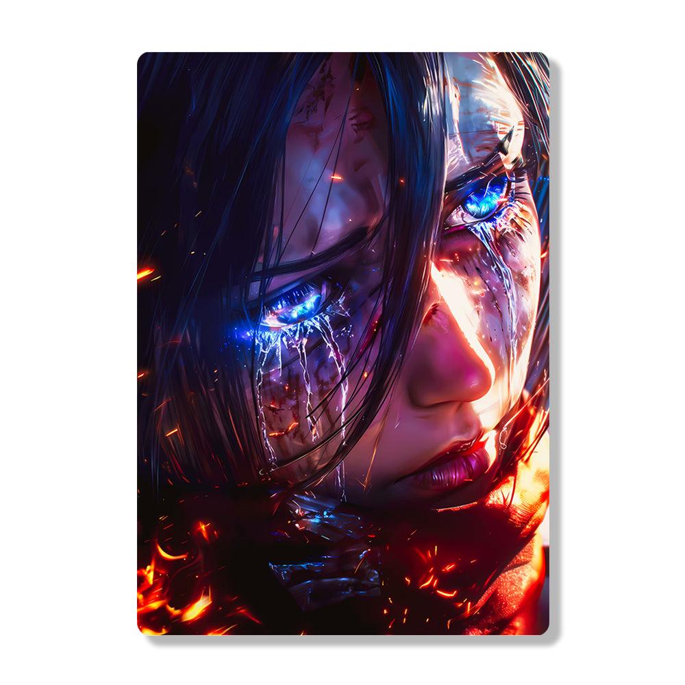 Mikasa Ackerman  - Attack On Titan - Metal Poster - Losstail