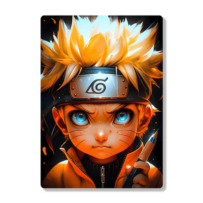 Kid Naruto - Naruto - Metal Poster - Losstail.