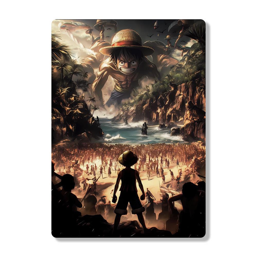 Monkey D Luffy - Onepiece - Metal Poster - Losstail.