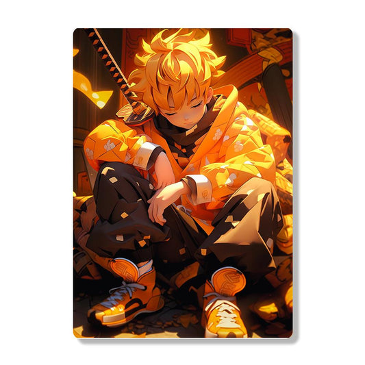 Zenitsu Agatsuma - Demon Slayer - Metal Poster - Losstail - LOSSTAIL