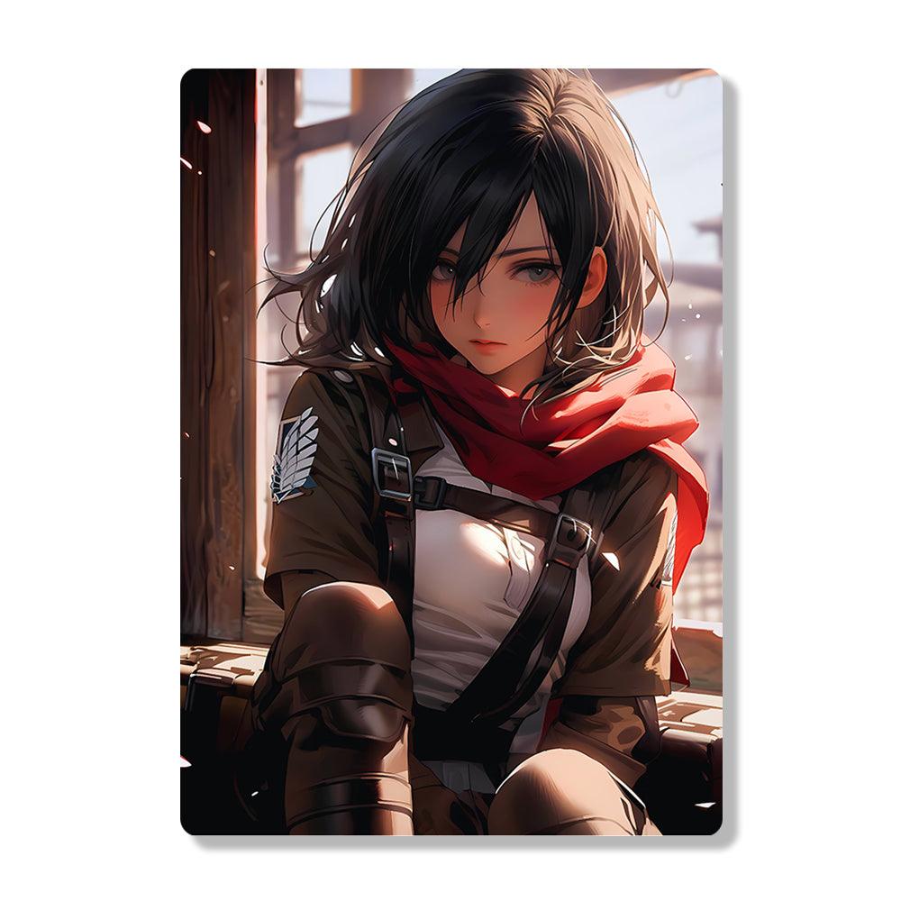 Mikasa Ackerman - Attack On Titan - Metal Poster - Losstail