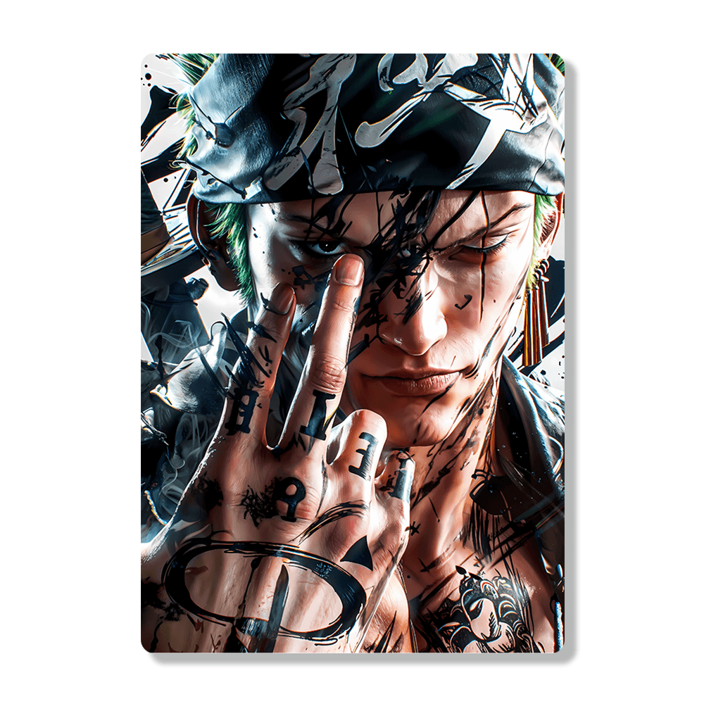 Roronoa Zoro - Onepiece - Metal Poster - Losstail.