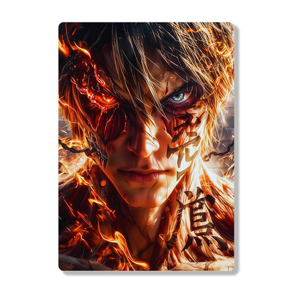 Eren Yeager - Attack On Titan - Metal Poster - Losstail