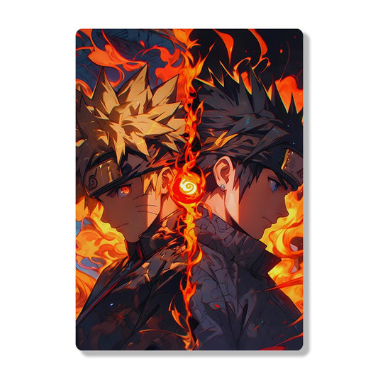 Naruto & Sasuke - Naruto - Metal Poster - Losstail