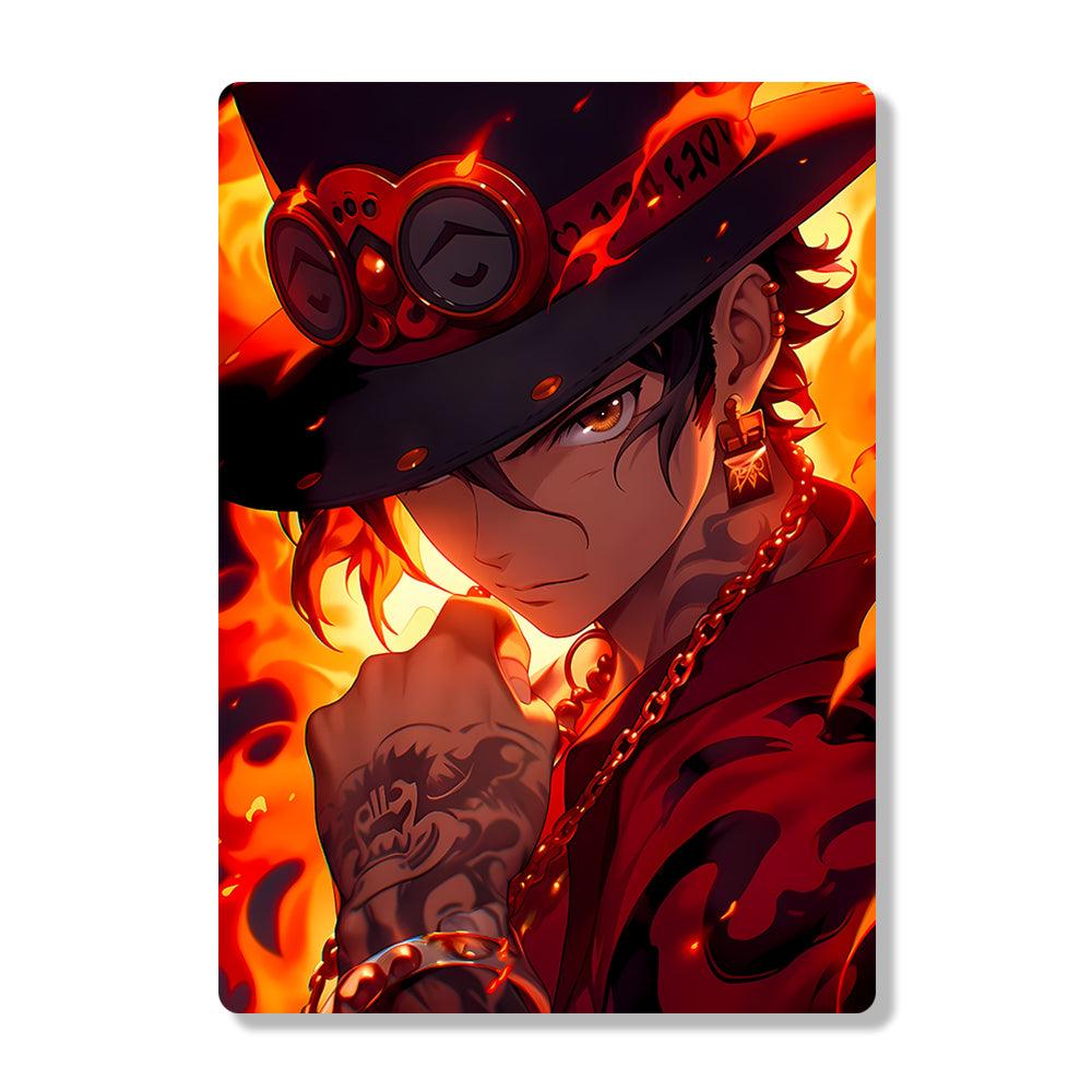 Portgas D Ace - Onepiece - Metal Poster - Losstail.