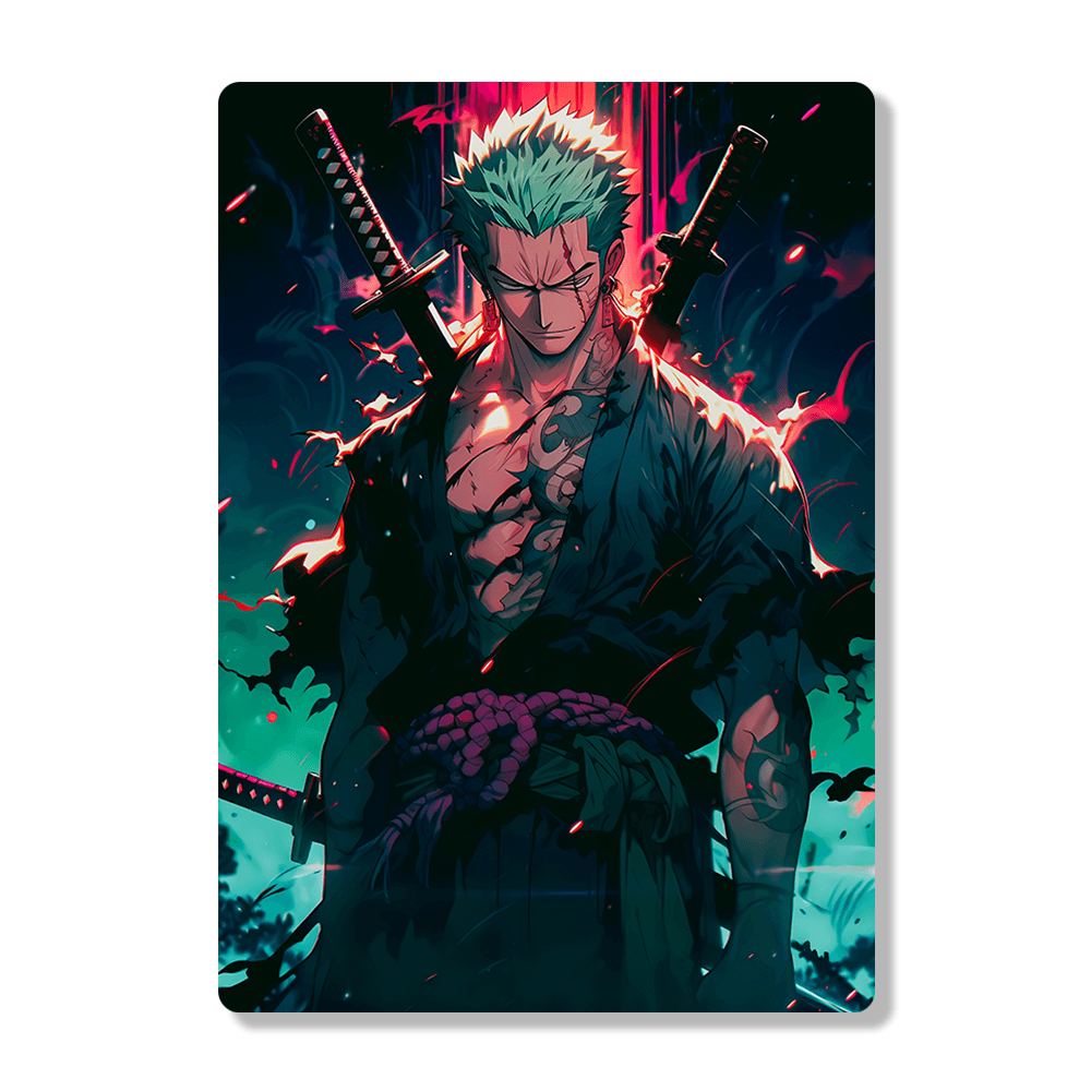 Roronoa Zoro - Onepiece - Metal Poster - Losstail.