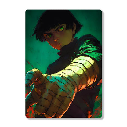 Rock Lee - Naruto - Metal Poster - Losstail