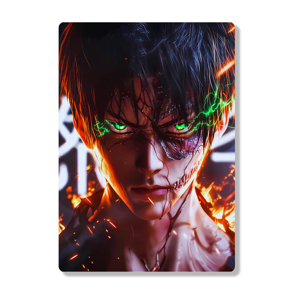 Eren Yeager - Attack On Titan - Metal Poster - Losstail