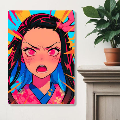 Nezuko Kamado - Demon Slayer - Metal Poster - Losstail - LOSSTAIL