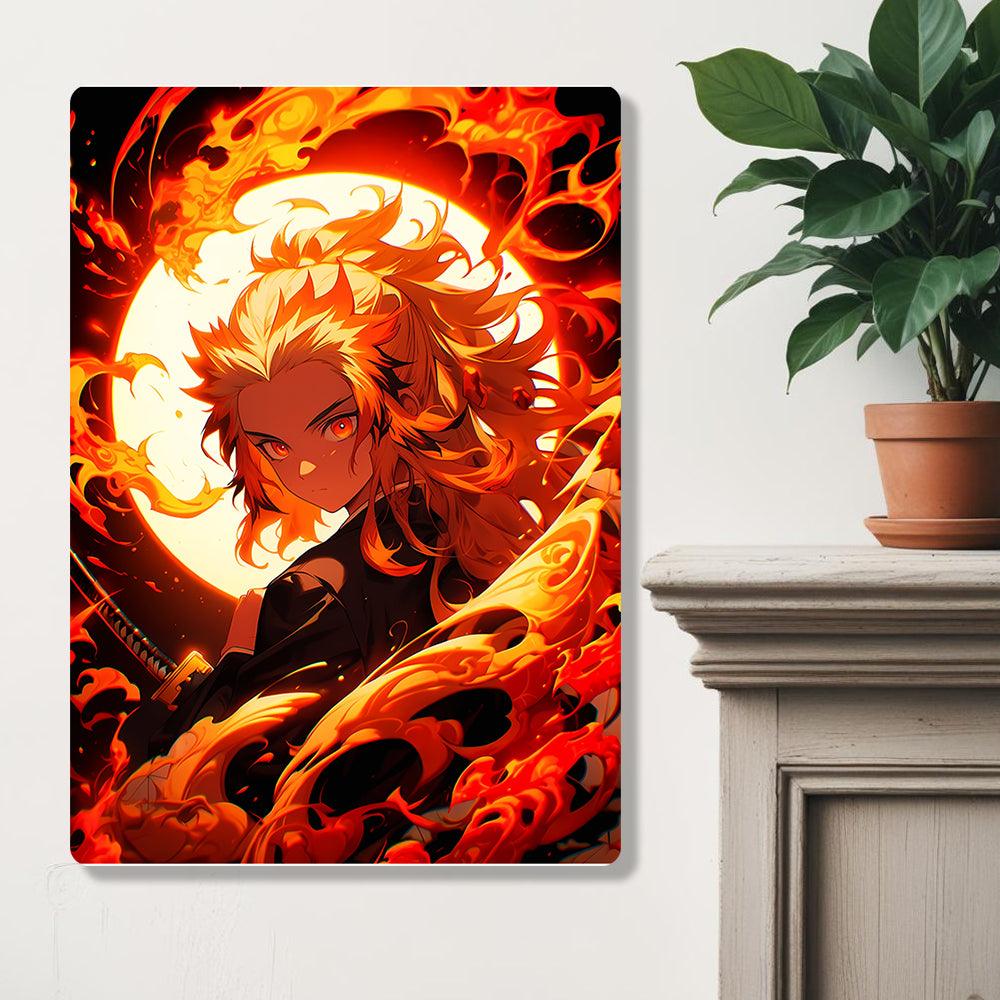 Kyojuro Rengoku - Demon Slayer - Metal Poster - Losstail - LOSSTAIL