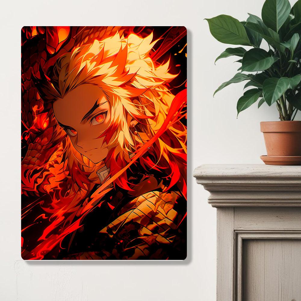 Kyojuro Rengoku - Demon Slayer - Metal Poster - Losstail - LOSSTAIL