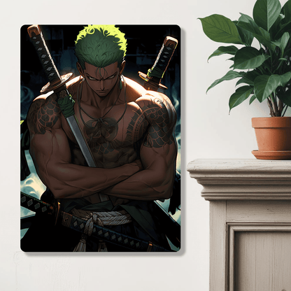 Roronoa Zoro - Onepiece - Metal Poster - Losstail.