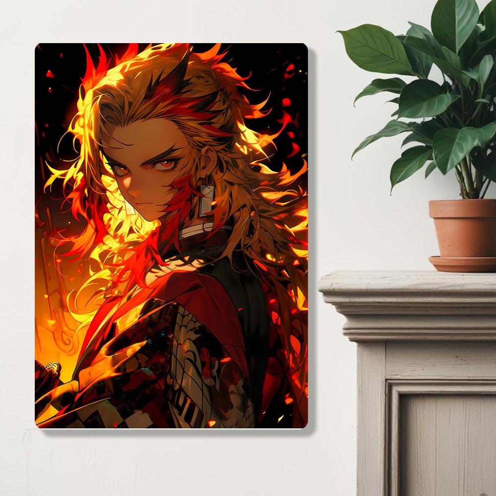 Kyojuro Rengoku - Demon Slayer - Metal Poster - Losstail - LOSSTAIL