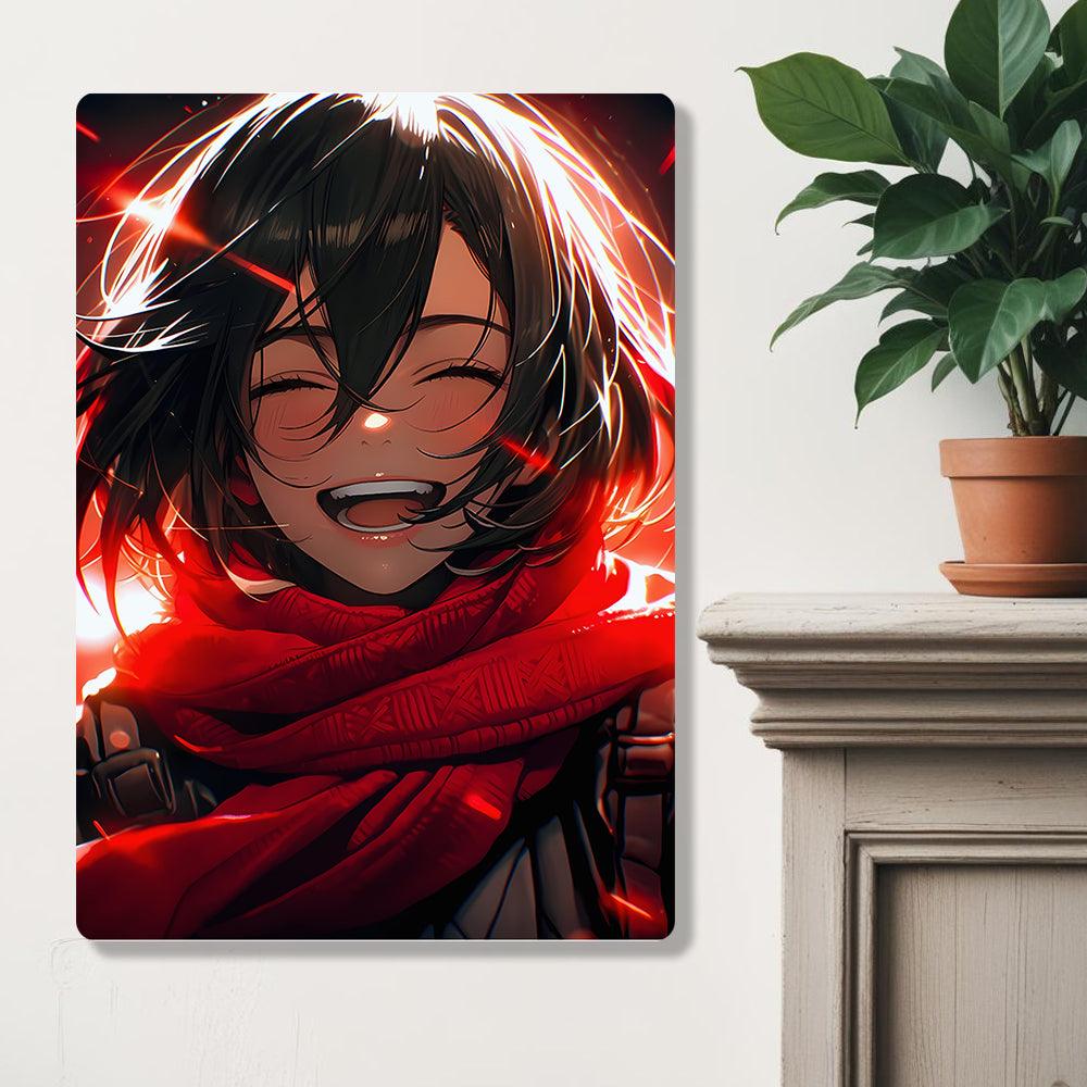 Mikasa Ackerman - Attack On Titan - Metal Poster - Losstail