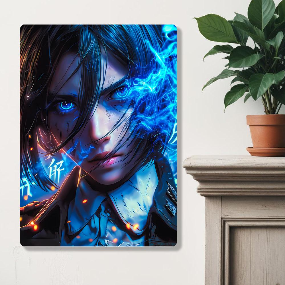 Mikasa Ackerman  - Attack On Titan - Metal Poster - Losstail