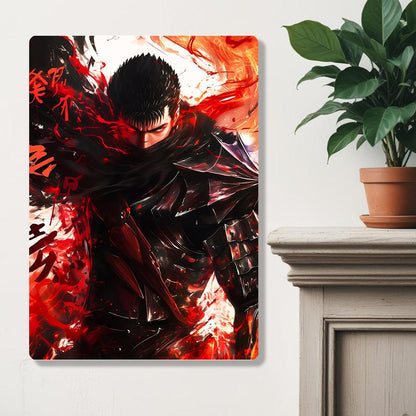 Guts  - Berserk - Metal Poster - Losstail