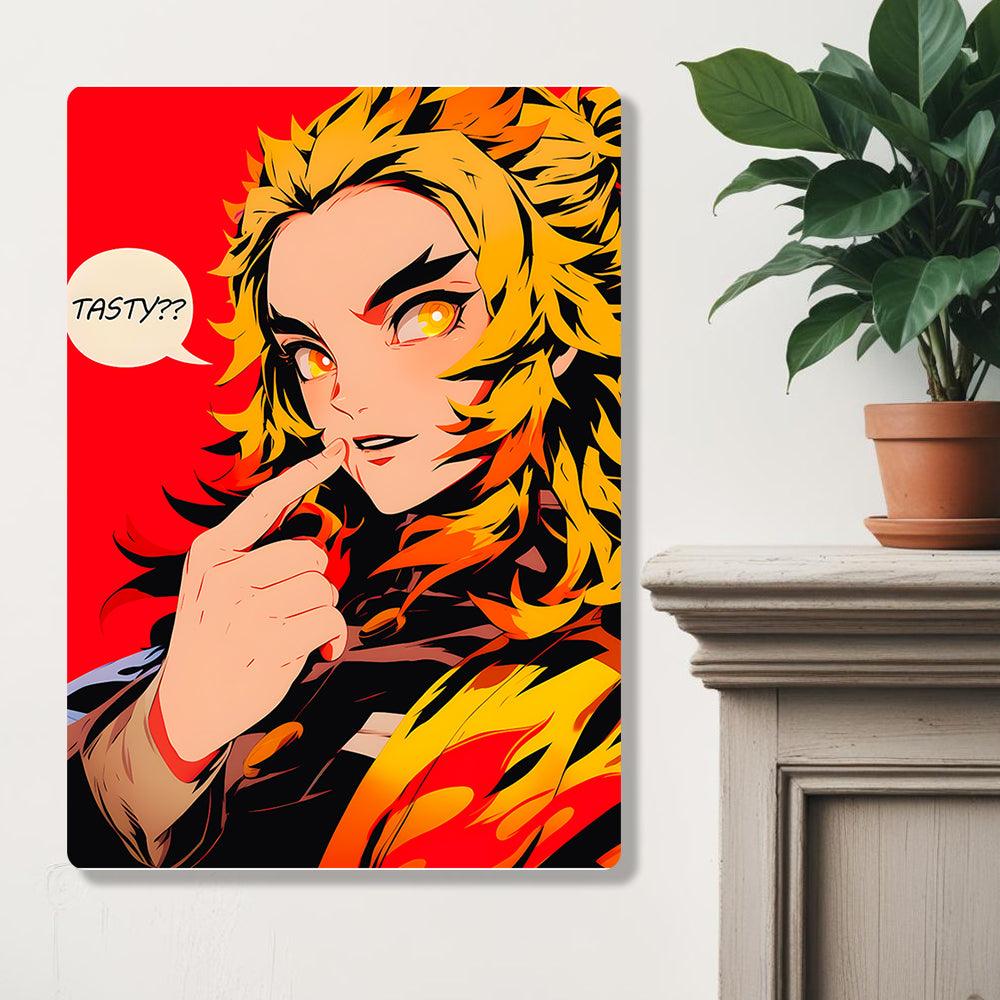 Kyojuro Rengoku- Demon Slayer - Metal Poster - Losstail - LOSSTAIL