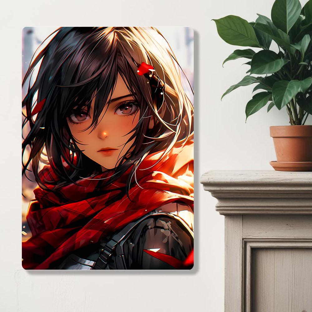 Mikasa Ackerman - Attack On Titan - Metal Poster - Losstail