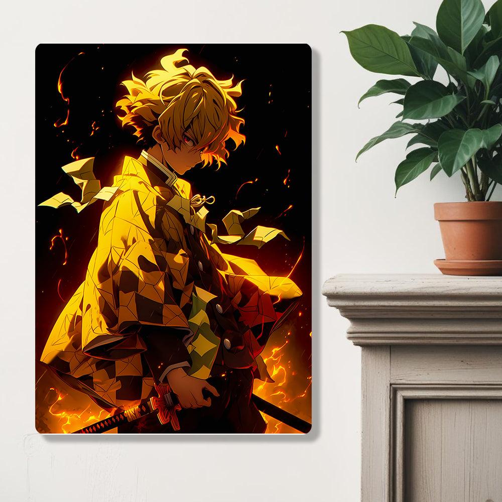 Zenitsu Agatsuma - Demon Slayer - Metal Poster - Losstail - LOSSTAIL