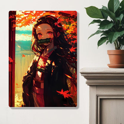 Nezuko Kamado - Demon Slayer - Metal Poster - Losstail - LOSSTAIL