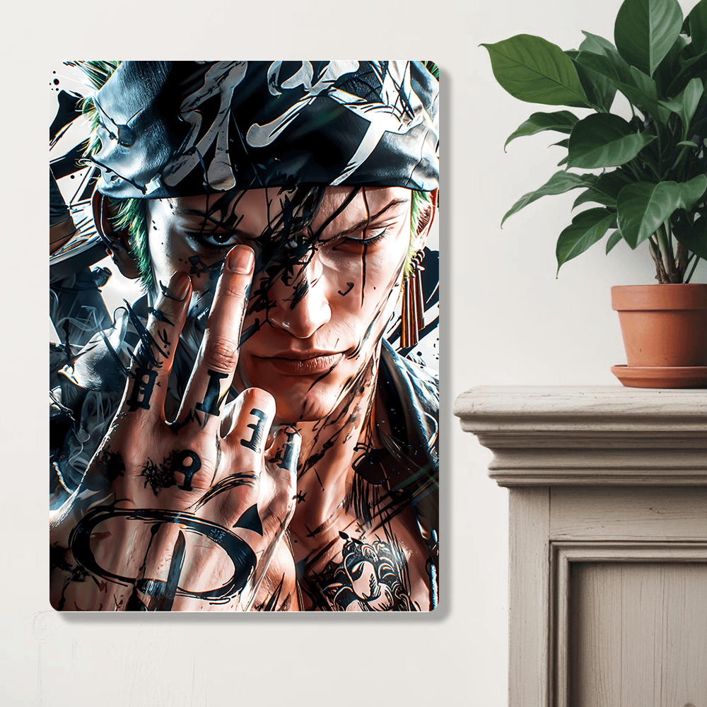 Roronoa Zoro - Onepiece - Metal Poster - Losstail.