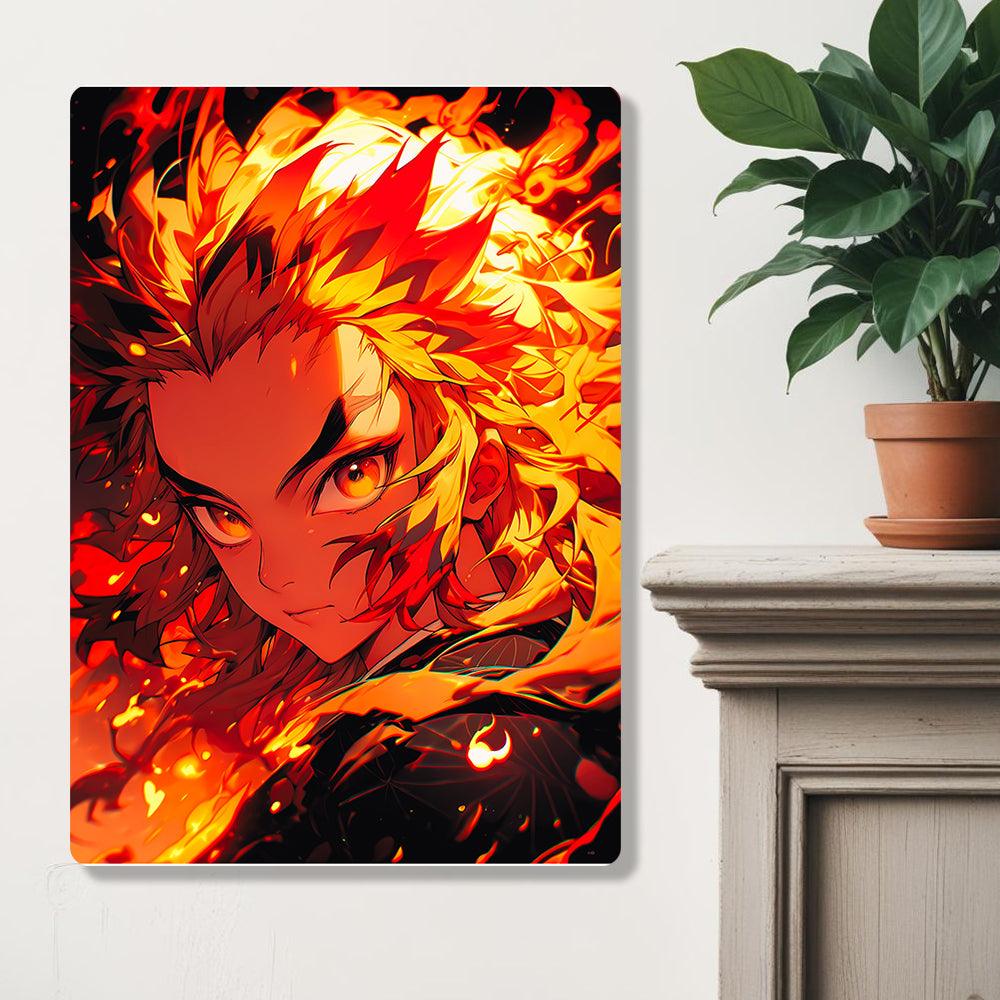 Kyojuro Rengoku - Demon Slayer - Metal Poster - Losstail - LOSSTAIL