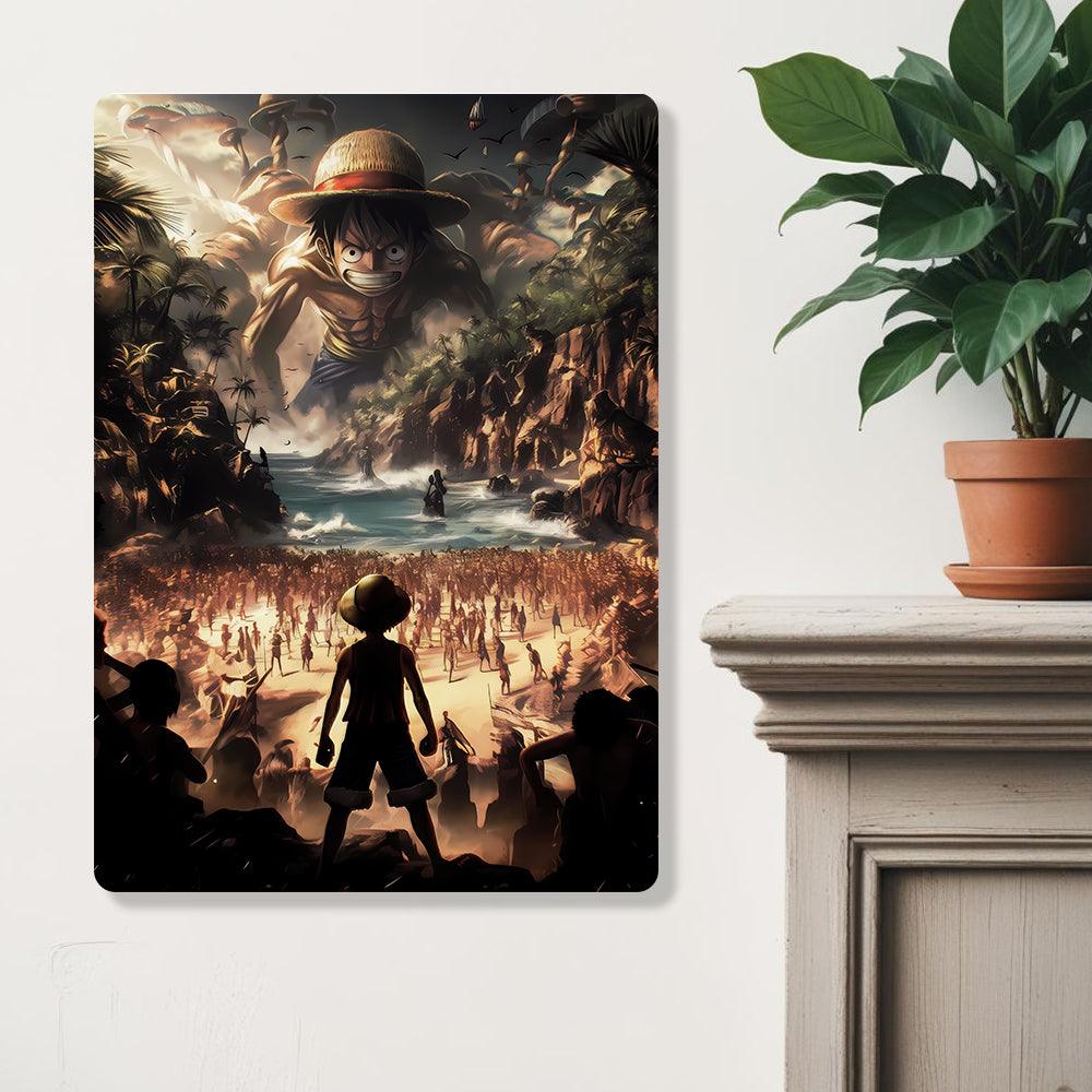 Monkey D Luffy - Onepiece - Metal Poster - Losstail.