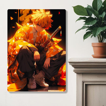 Zenitsu Agatsuma - Demon Slayer - Metal Poster - Losstail - LOSSTAIL