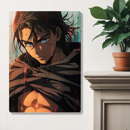 Eren Yeager - Attack On Titan - Metal Poster - Losstail