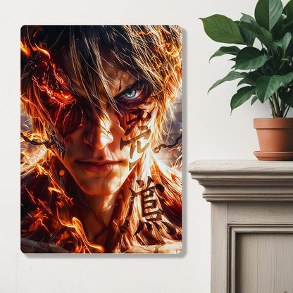 Eren Yeager - Attack On Titan - Metal Poster - Losstail