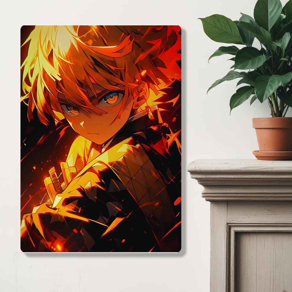 Zenitsu Agatuma - Demon Slayer - Metal Poster - Losstail - LOSSTAIL