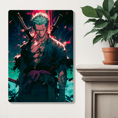 Roronoa Zoro - Onepiece - Metal Poster - Losstail.