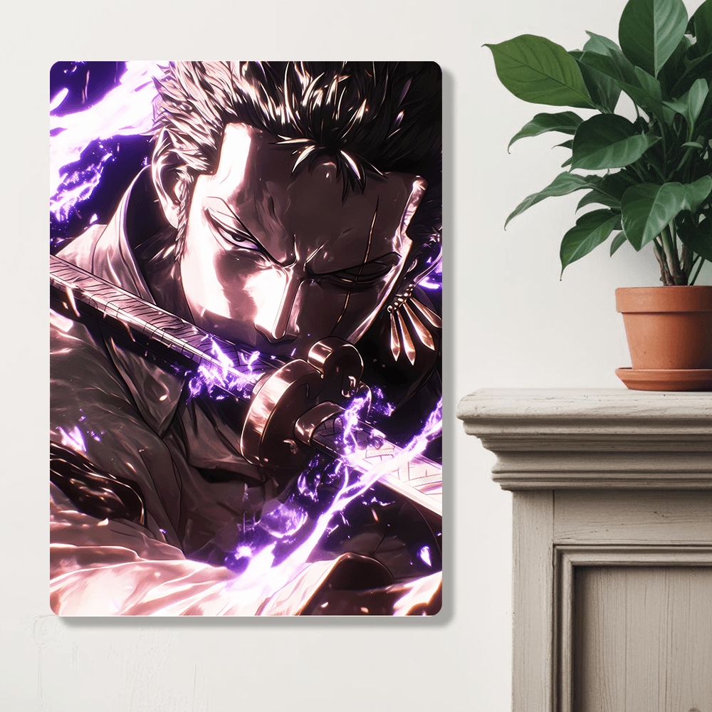 Roronoa Zoro - Onepiece - Metal Poster - Losstail.