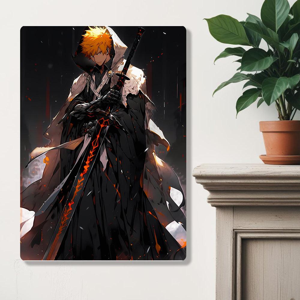 Ichigo Kurosaki - Bleach - Metal Poster - Losstail - LOSSTAIL