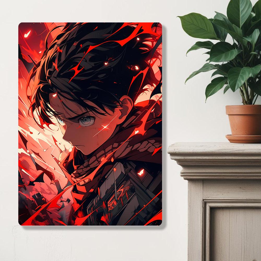 Eren Yeager - Attack On Titan - Metal Poster - Losstail