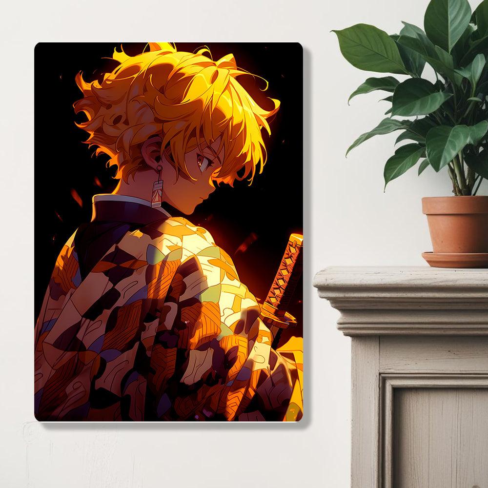 Zenitsu Agatsuma - Demon Slayer - Metal Poster - Losstail - LOSSTAIL