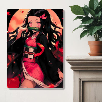 Nezuko Kamado - Demon Slayer - Metal Poster - Losstail - LOSSTAIL