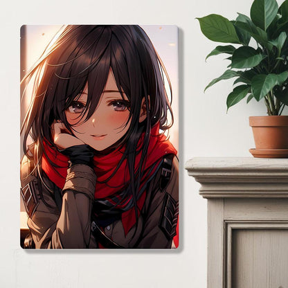 Mikasa Ackerman - Attack On Titan - Metal Poster - Losstail