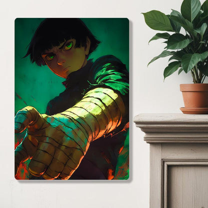 Rock Lee - Naruto - Metal Poster - Losstail