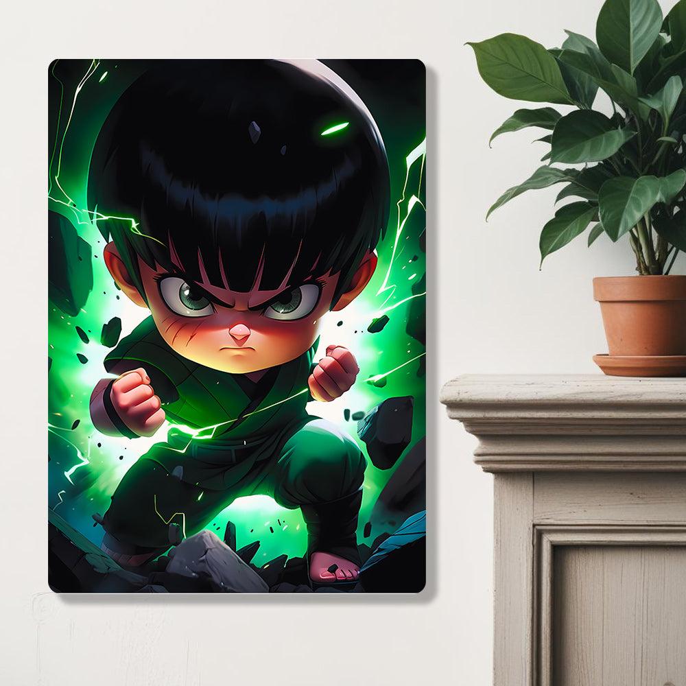 Kid Rock Lee - Naruto - Metal Poster - Losstail.