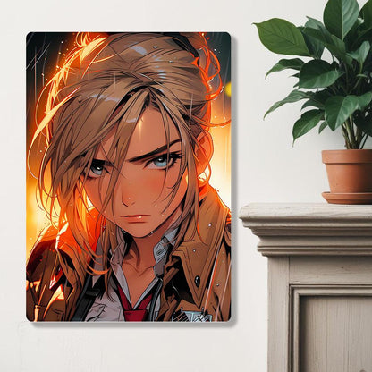 Annie Leonhardt - Attack On Titan - Metal Poster - Losstail