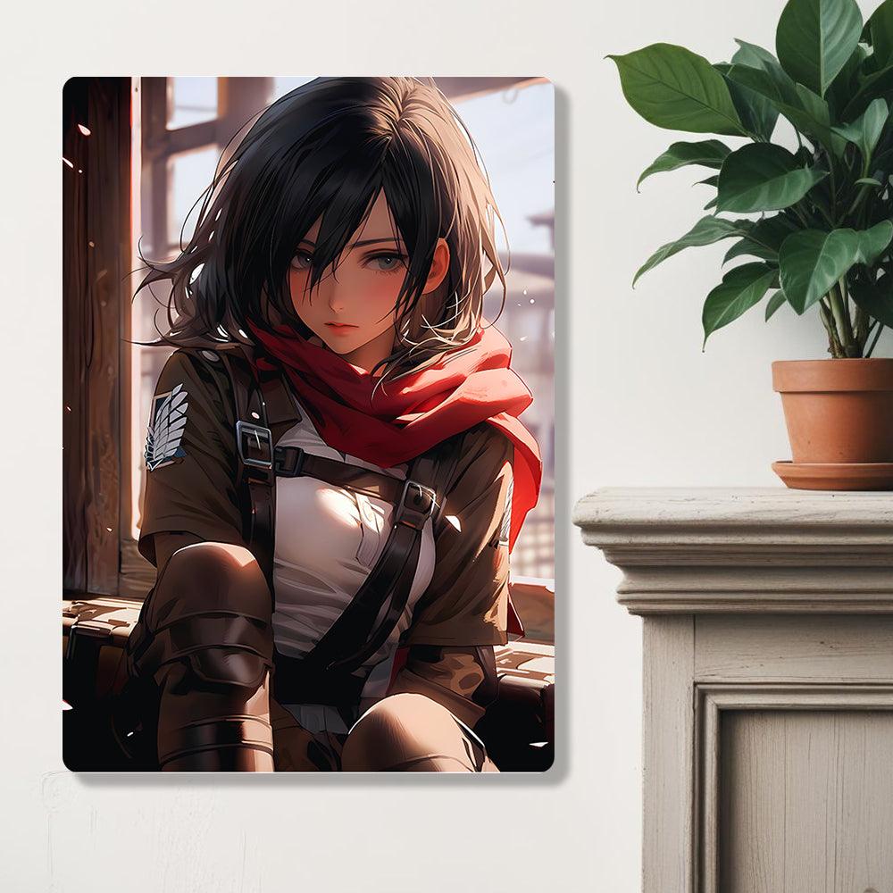 Mikasa Ackerman - Attack On Titan - Metal Poster - Losstail