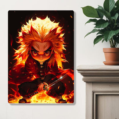 Kid Rengoku - Demon Slayer - Metal Poster - Losstail - LOSSTAIL